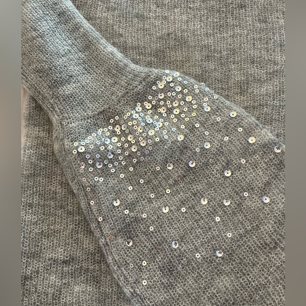 Mint Velvet (UK) Sheer wool / mohair & sequin sweater Size 2 NWOT